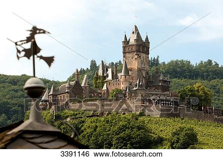 Reichsburg, Cochem, Rhineland-Palatinate, Germany View Large Photo Image Stock Photograph - Reichsburg, Cochem, Rhineland-Palatinate, Germany . Fotosearch