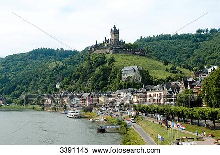 Stock Photography - Reichsburg, Cochem, Rhineland-Palatinate, Germany . Fotosearch