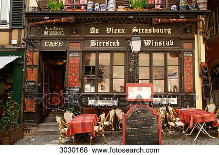 Stock Photo - Restaurant in Strasbourg, France . Fotosearch