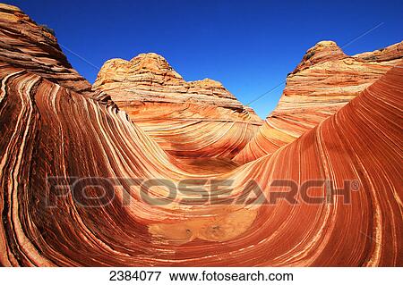 Rock formations on landscape, Coyote Buttes, Arizona, USA View Large Photo Image Stock Photo - Rock formations on landscape, Coyote Buttes, Arizona, USA . Fotosearch