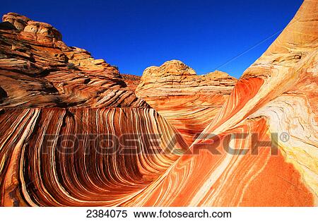 Rock formations on landscape, Coyote Buttes, Arizona, USA View Large Photo Image Stock Photography - Rock formations on landscape, Coyote Buttes, Arizona, USA . Fotosearch