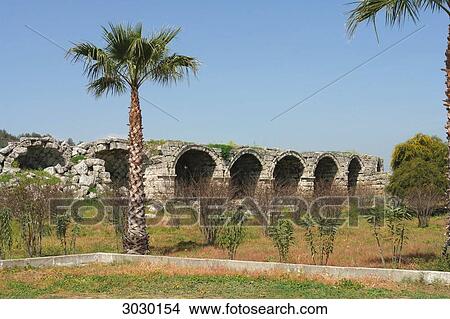 Roman arcades, Ruin in Perge, Turkey View Large Photo Image Picture - Roman arcades, Ruin in Perge, Turkey . Fotosearch