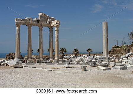 Ruin of the Temple of Apollo, Side, Turkey View Large Photo Image Stock Image - Ruin of the Temple of Apollo, Side, Turkey . Fotosearch