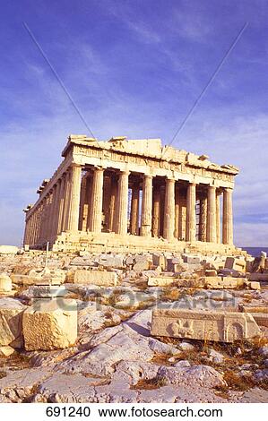 Stock Image - Ruins of acropolis, Athens, Greece . Fotosearch