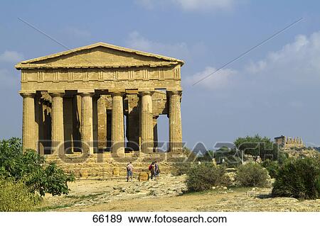 Ruins of ancient temple, Temple Of Concordia, Agrigento, Sicily, Italy View Large Photo Image Stock Photo - Ruins of ancient temple, Temple Of Concordia, Agrigento, Sicily, Italy . Fotosearch