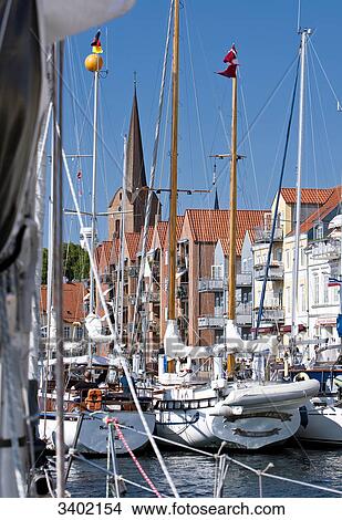 Sailing ships in harbour, Sonderburg, Denmark, Europe View Large Photo Image Picture - Sailing ships in harbour, Sonderburg, Denmark, Europe . Fotosearch