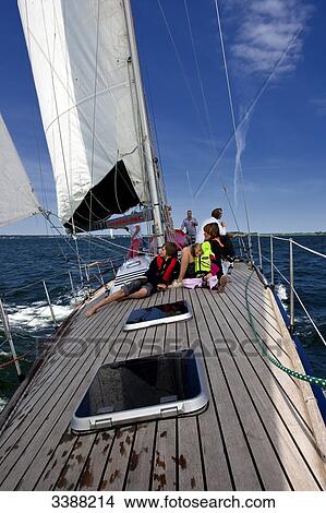 Picture - Sailing trip between Flensburg and Sonderburg on the Baltlc Sea . Fotosearch