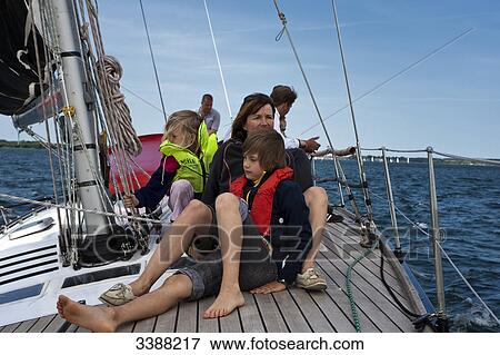 Stock Photo - Sailing trip between Flensburg and Sonderburg on the Baltlc Sea . Fotosearch