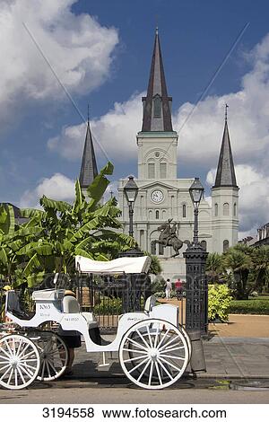 Stock Photo - Saint Louis Cathedral, New Orleans, Louisiana, USA . Fotosearch