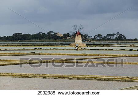 Stock Photography - saline of Mozia, Sicilia, Italy . Fotosearch