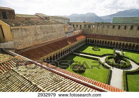 Stock Photo - Santa Maria Nuova cathedral, Monreale, Italy . Fotosearch