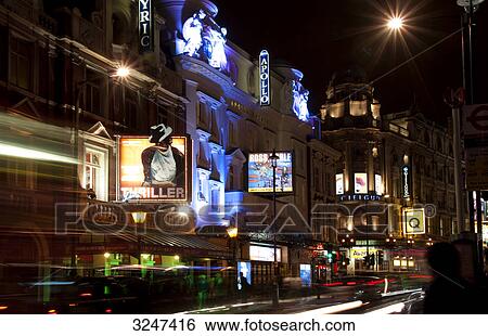 Stock Photograph - Shaftsbury Avenue, London, Great Britain . Fotosearch