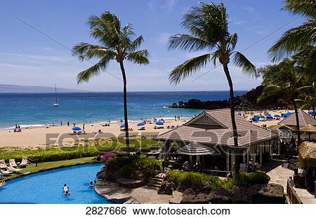 Stock Photograph - Sheraton Resort, Maui, Hawaii, USA . Fotosearch