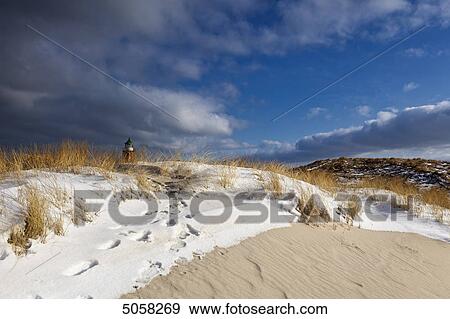 Snowy dunes, Kampen, Sylt, Schleswig-Holstein, Germany, Europe View Large Photo Image Stock Photo - Snowy dunes, Kampen, Sylt, Schleswig-Holstein, Germany, Europe . Fotosearch