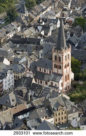 St. Peter, Bacharach, Germany, bird's eye view View Large Photo Image Stock Image - St. Peter, Bacharach, Germany, bird's eye view . Fotosearch