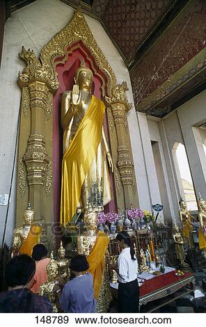 Statues of Buddha in temple, Phra Pathom Chedi, Nakhon Pathom, Thailand  View Large Photo Image Stock Photo - Statues of Buddha in temple, Phra Pathom Chedi, Nakhon Pathom, Thailand . Fotosearch