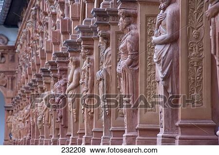 Statues on wall of castle, Schallaburg Castle, Wachau, Melk, Austria View Large Photo Image Stock Photo - Statues on wall of castle, Schallaburg Castle, Wachau, Melk, Austria . Fotosearch