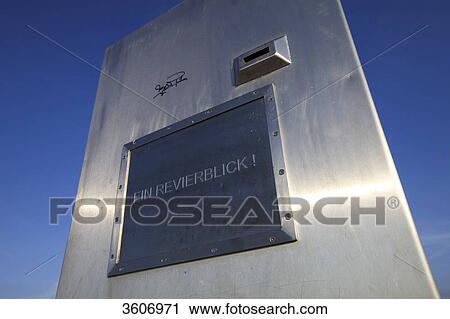 Stele on the Tippelsberg, Bochum, Germany View Large Photo Image Stock Image - Stele on the Tippelsberg, Bochum, Germany . Fotosearch