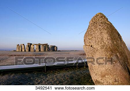 Stock Image - Stonehenge, Wiltshire, UK, England, Europe . Fotosearch