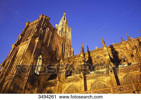 Strasbourg Cathedral, Strasbourg, Alsace, France, Europe View Large Photo Image Stock Image - Strasbourg Cathedral, Strasbourg, Alsace, France, Europe . Fotosearch