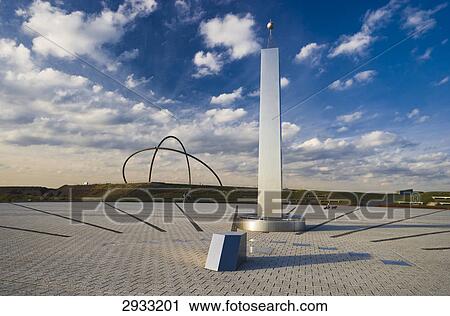 sundial of the Halde Hoheward, Recklinghausen, Germany View Large Photo Image Stock Image - sundial of the Halde Hoheward, Recklinghausen, Germany . Fotosearch