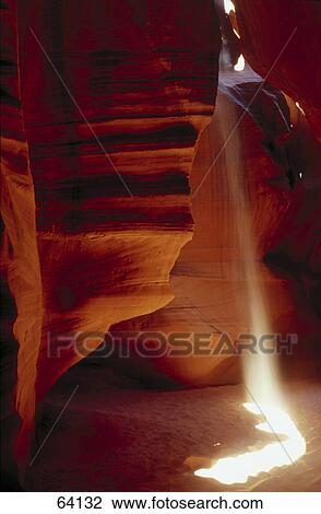 Sunlight in canyon, Antelope Canyon, Navajo, Arizona, USA View Large Photo Image Stock Image - Sunlight in canyon, Antelope Canyon, Navajo, Arizona, USA . Fotosearch