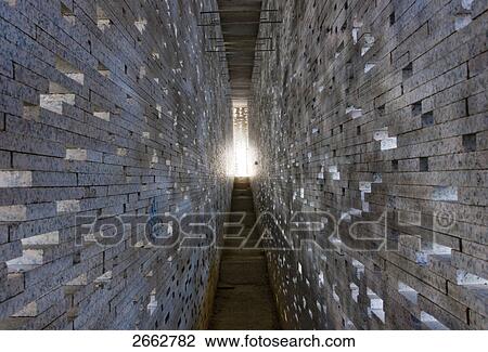 Stock Image - Sunlight in tunnel, Granada, Andalusia, Spain . Fotosearch