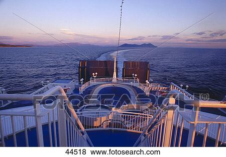 Stock Photo - Swimming pool on deck of ship in morning . Fotosearch