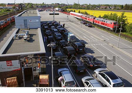 SyltShuttle, car terminal Niebuell, Schleswig-Holstein, Germany View Large Photo Image Stock Image - SyltShuttle, car terminal Niebuell, Schleswig-Holstein, Germany . Fotosearch