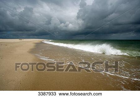 Thunderclouds above the beach, Ellenbogen, Sylt, Germany View Large Photo Image Stock Image - Thunderclouds above the beach, Ellenbogen, Sylt, Germany . Fotosearch