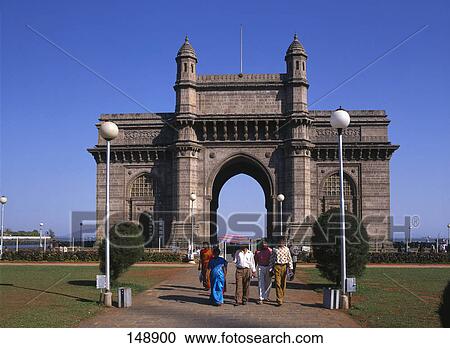 Tourists in front of monument, Gateway Of India, Mumbai, Maharashtra, India View Large Photo Image Stock Image - Tourists in front of monument, Gateway Of India, Mumbai, Maharashtra, India . Fotosearch