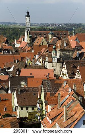townhall tower, Rothenburg ob der Tauber, Germany View Large Photo Image Stock Image - townhall tower, Rothenburg ob der Tauber, Germany . Fotosearch