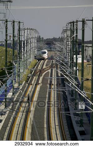 Picture - train station Limburg South, Germany . Fotosearch