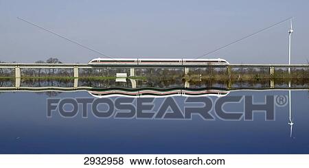 Stock Photo - Transrapid test track, Lathen, Germany . Fotosearch