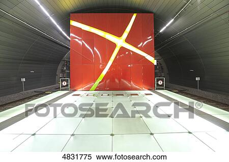 Stock Photography - U-Bahnhof Lohring, Bochum, North Rhine-Westphalia, Germany, Europe . Fotosearch