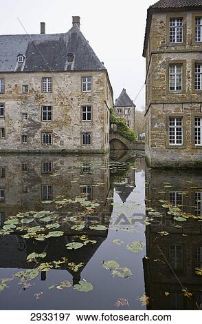 Stock Photo - Wasserschloss Tatenhausen, Halle, Germany . Fotosearch
