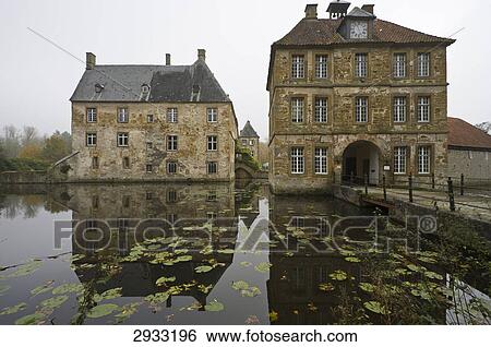 Stock Photograph - Wasserschloss Tatenhausen, Halle, Germany . Fotosearch