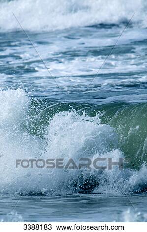 Waves breaking, North Sea, close-up View Large Photo Image Stock Image - Waves breaking, North Sea, close-up . Fotosearch