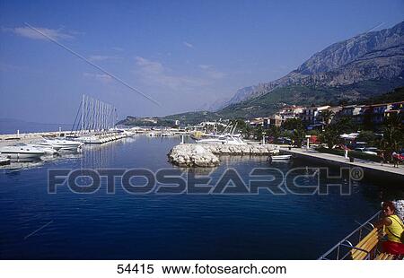 Boats at marina, Tucepi, Makarska Riviera, Croatia View Large Photo Image Stock Photography - Boats at marina, Tucepi, Makarska Riviera, Croatia . Fotosearch