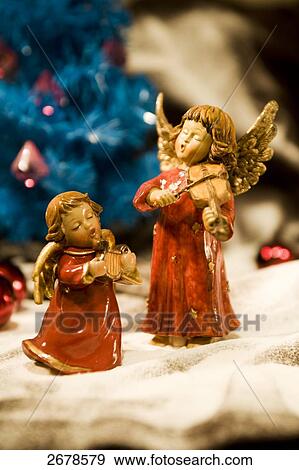 Close-up of christmas angels View Large Photo Image Stock Photo - Close-up of christmas angels . Fotosearch