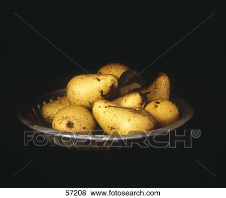 Stock Photo - Close-up of pears in bowl . Fotosearch