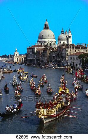 Group of people in boats during festival, Santa Maria della Salute, Venice, Italy View Large Photo Image Stock Photography - Group of people in boats during festival, Santa Maria della Salute, Venice, Italy . Fotosearch