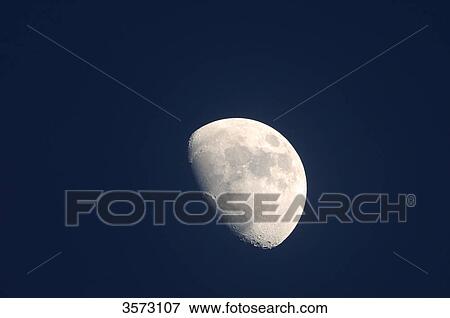Half moon in the sky at night View Large Photo Image Stock Photo - Half moon in the sky at night . Fotosearch