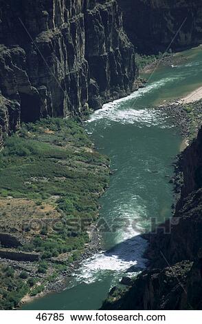 High angle view of river, Colorado River, Grand Canyon, Arizona, USA View Large Photo Image Stock Photography - High angle view of river, Colorado River, Grand Canyon, Arizona, USA . Fotosearch