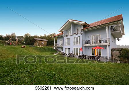 Holiday house, Bavarian Forest, Bavaria, Germany, Europe View Large Photo Image Stock Image - Holiday house, Bavarian Forest, Bavaria, Germany, Europe . Fotosearch