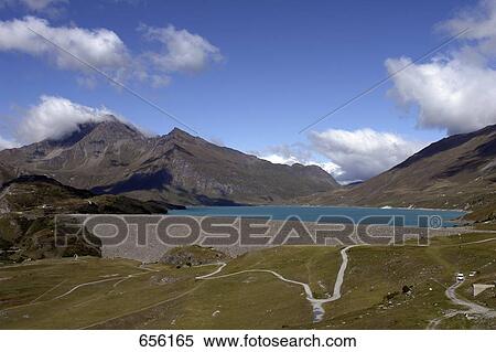 Lake in valley, Vanoise National Park, France View Large Photo Image Stock Photography - Lake in valley, Vanoise National Park, France . Fotosearch
