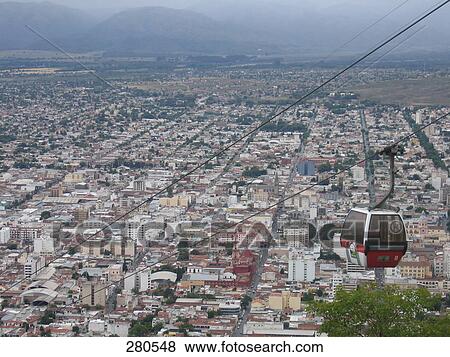 Overhead cable car over city, Buenos Aires, Argentina View Large Photo Image Stock Photo - Overhead cable car over city, Buenos Aires, Argentina . Fotosearch