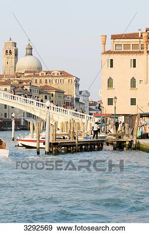Pedestrians at a bridge, Venice, Italy View Large Photo Image Stock Photo - Pedestrians at a bridge, Venice, Italy . Fotosearch