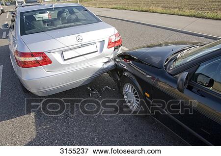 Rear-end collision, horizontal format View Large Photo Image Stock Photo - Rear-end collision, horizontal format . Fotosearch