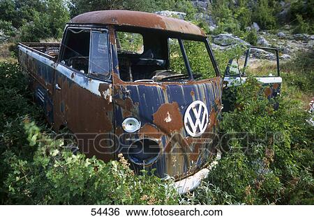 Rusty truck in forest View Large Photo Image Stock Photograph - Rusty truck in forest . Fotosearch